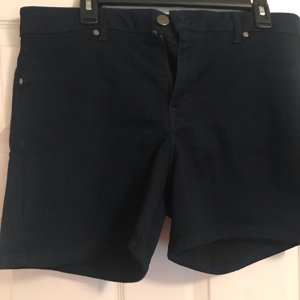 Navy blue jean shorts
